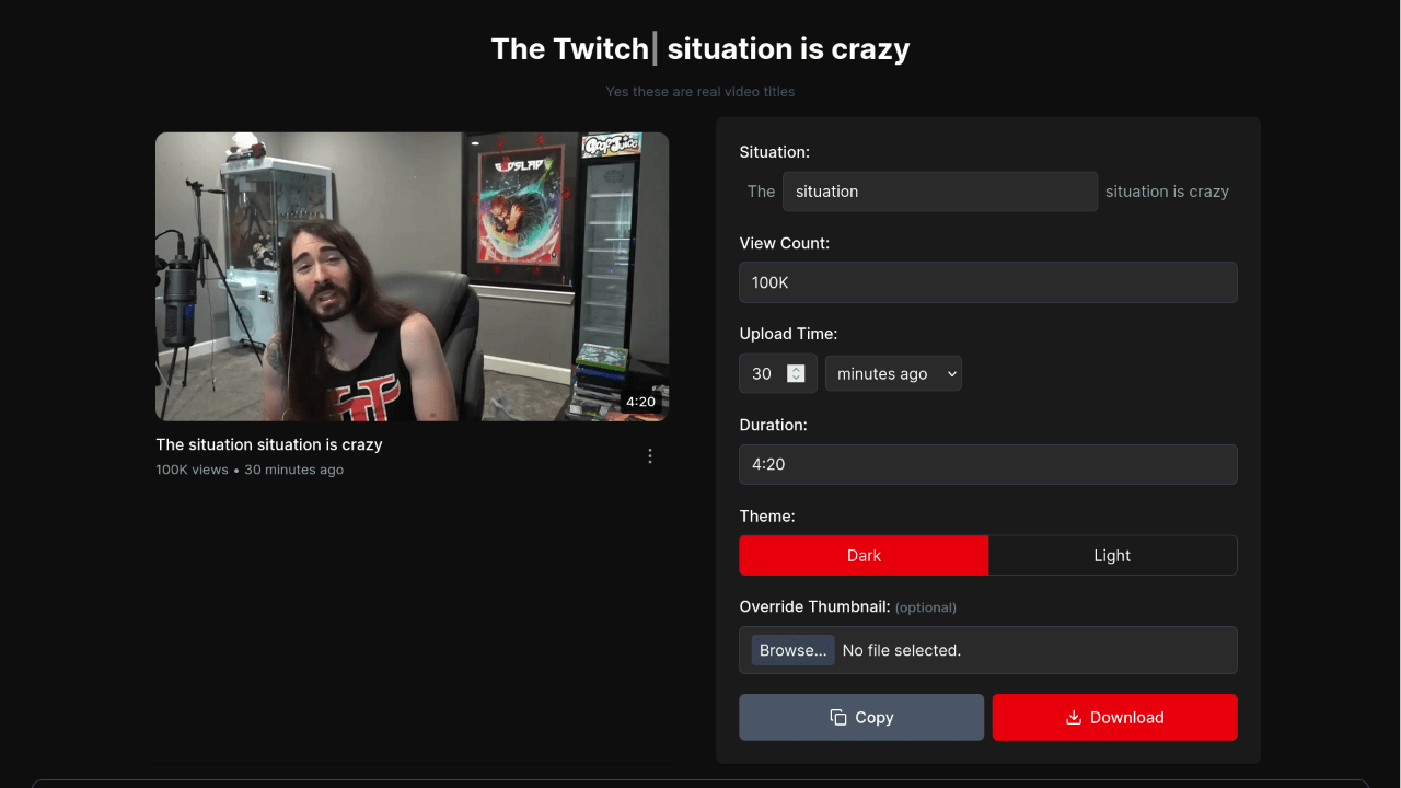 The ____ situation is crazy